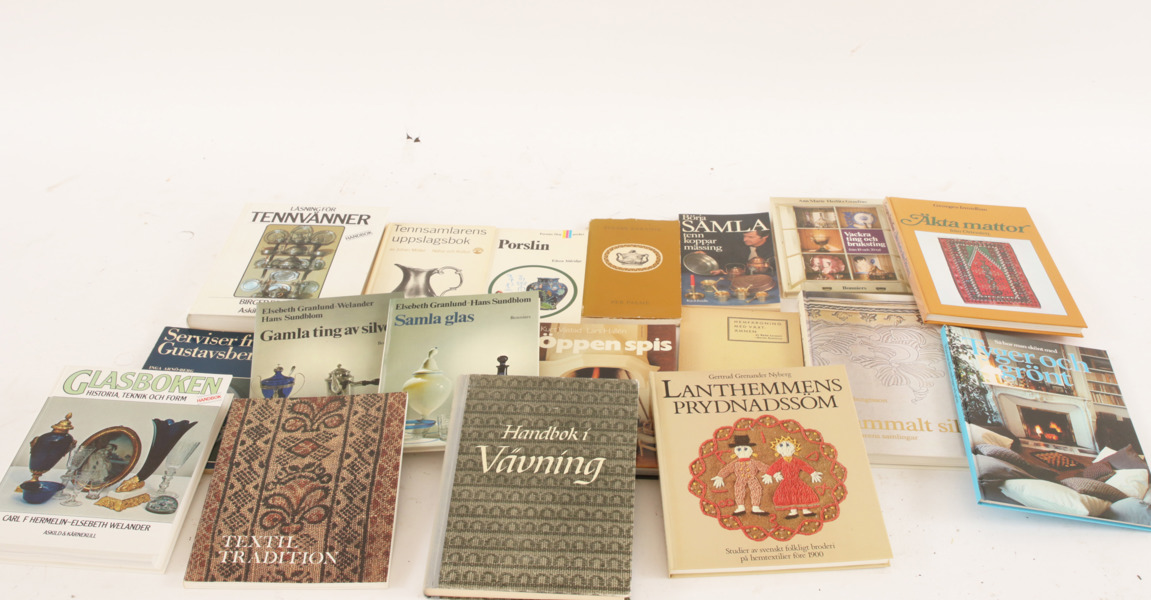 Parti böcker, rörande antikviteter