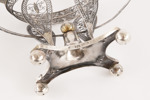 Fot till sockerskål, silver, Danmark, daterad 1810
