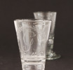 Brännvinsglas ett par, 1700-tal