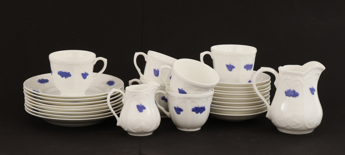 Kaffeservisdelar, "Blå blom", Gustavsberg