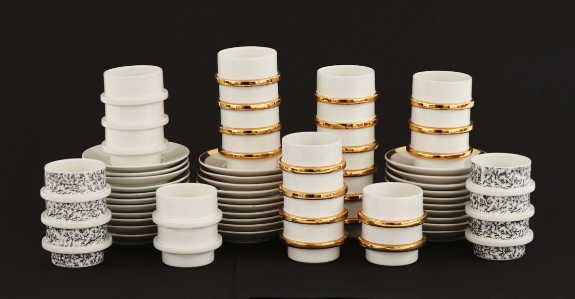 Kaffekoppar med fat 30st, Arabia, Finland