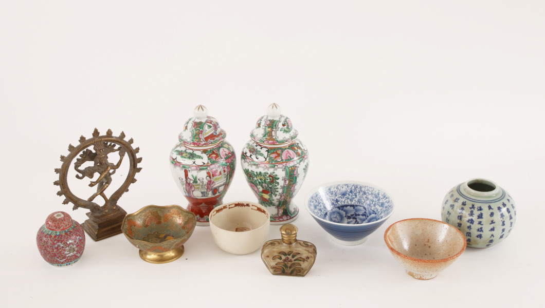 Orientaliska föremål 10 delar