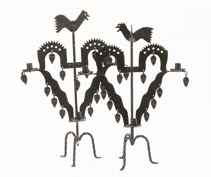 Kandelabrar 2st, bl.a. Larsjonas Hemslöjd