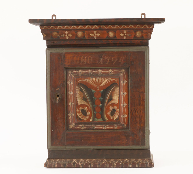 Väggskåp, allmoge, Dalarna, daterat 1794