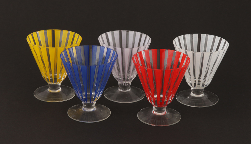 Glas 5st, "Strikt", Bengt Orup för Johansfors