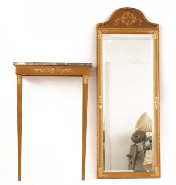 Spegel med konsolbord, gustaviansk stil, 1900-tal