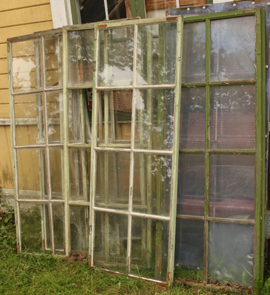 Fönster 9st, 1800-tal