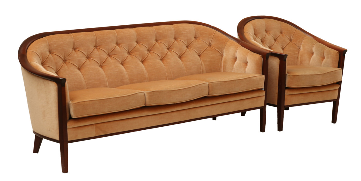 Soffa och fåtölj, Bertil Fridhagen för Bröderna Andersson