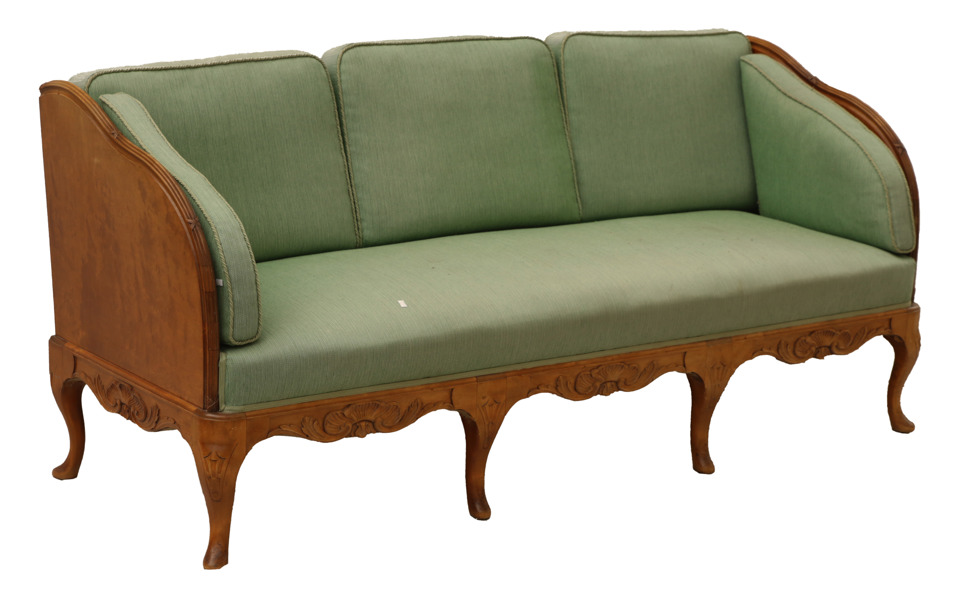 Trågsoffa, rokokostil, Nordiska Kompaniet, 1900-talets första hälft