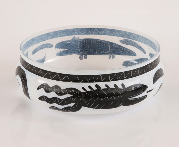 Skål, "Caramba", Ulrica Hydman Vallien för Kosta Boda