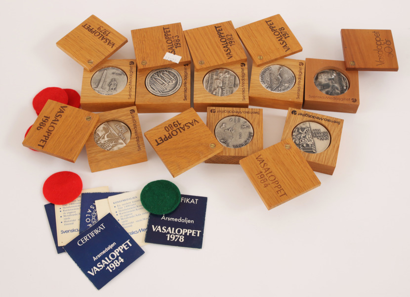 Silvermedaljer 8st, Vasaloppet