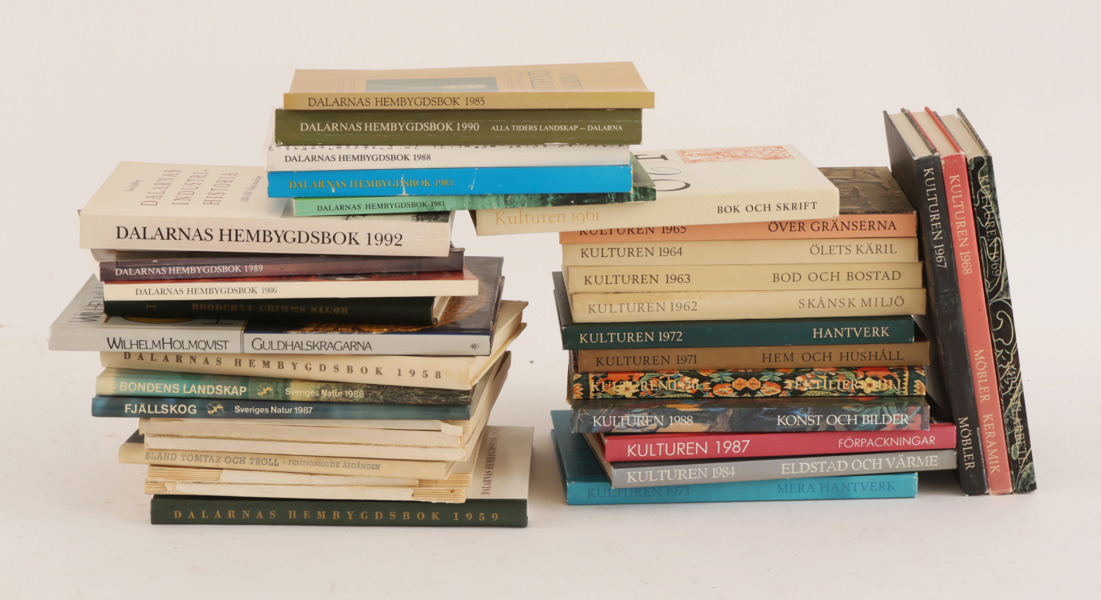 Parti böcker, mestadels rörande Dalarna