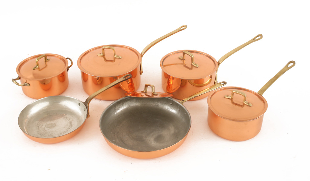 Stek- och kokkärl 6 delar, bl.a. Frankrike