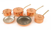 Stek- och kokkärl 6 delar, bl.a. Frankrike