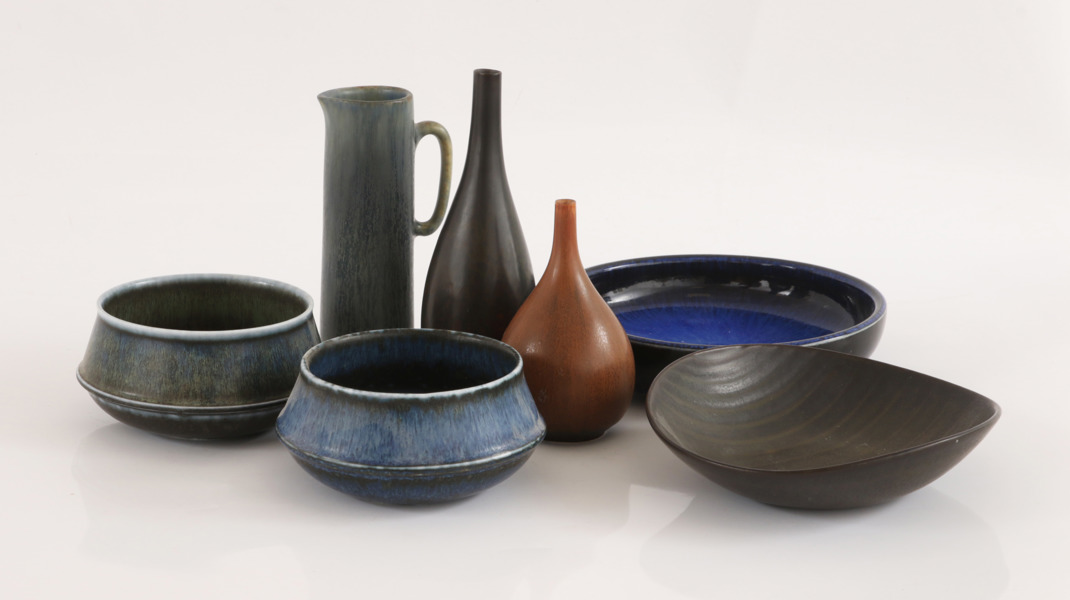 Stengods 7 delar, Carl Harry Stålhane för Rörstrand