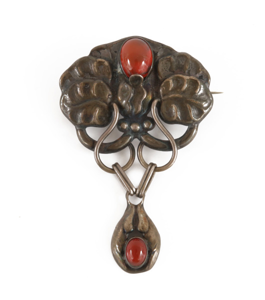 Brosch i silver, jugend, Bernhard Hertz