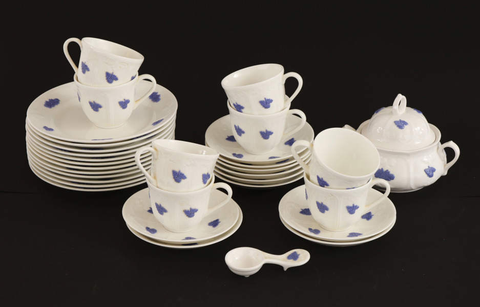 Kaffeservisdelar, "Blå blom", Gustavsberg