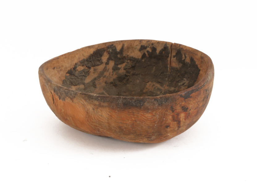 Knotskål, allmoge, daterad 1859