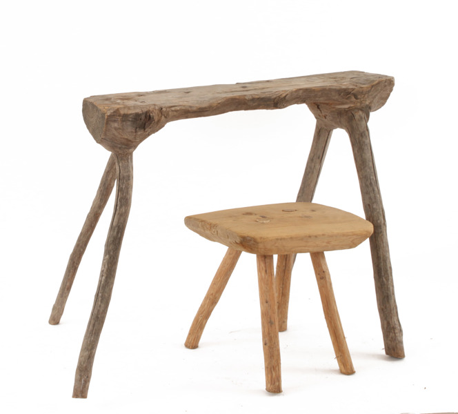 Pallar 2st, allmoge, bl.a. daterad 1839