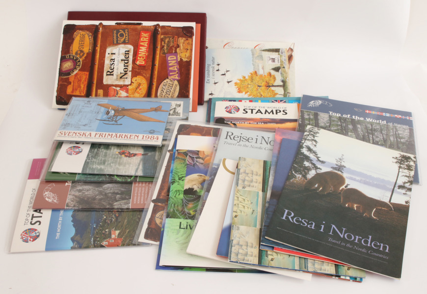 Parti postfriska frimärkshäften