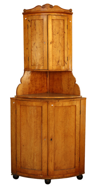 Golvhörnskåp, senempire, 1800-tal