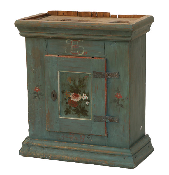 Väggskåp, allmoge, Forsa, daterat 1789