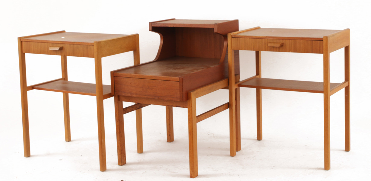 Nattduksbord 2+1, 1950/60-tal