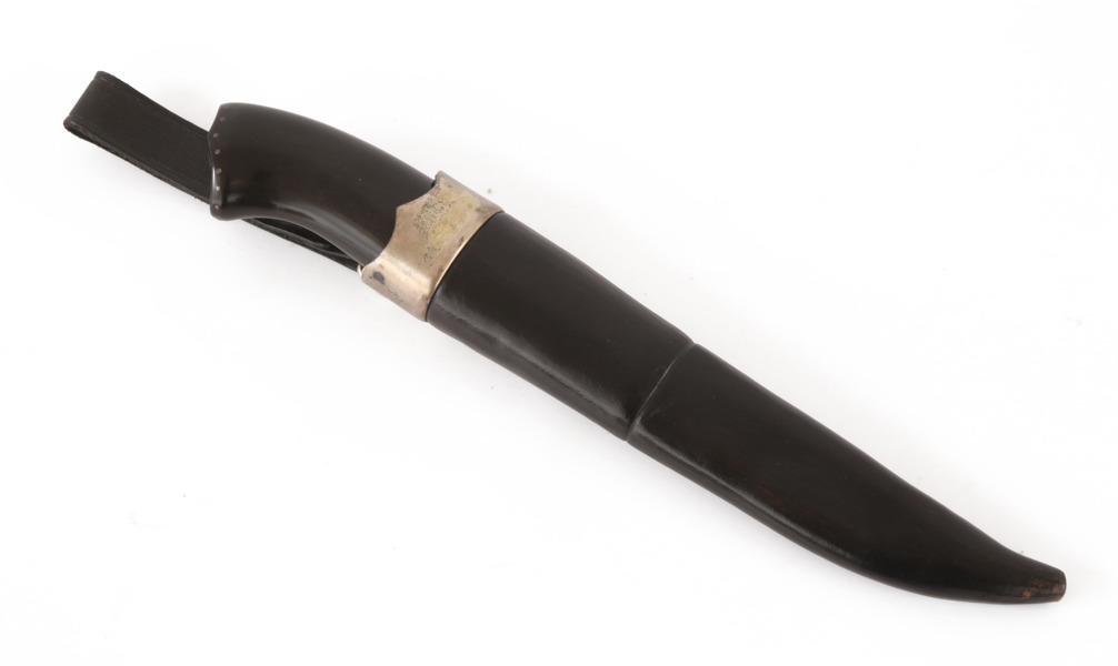 Kniv med slida, signerad Johan