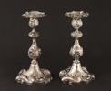 Ljusstakar ett par, silver, nyrokoko, 1868