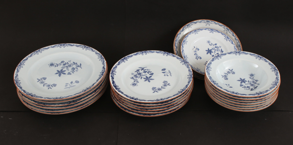 Matservisdelar, "Ostindia", Rörstrand