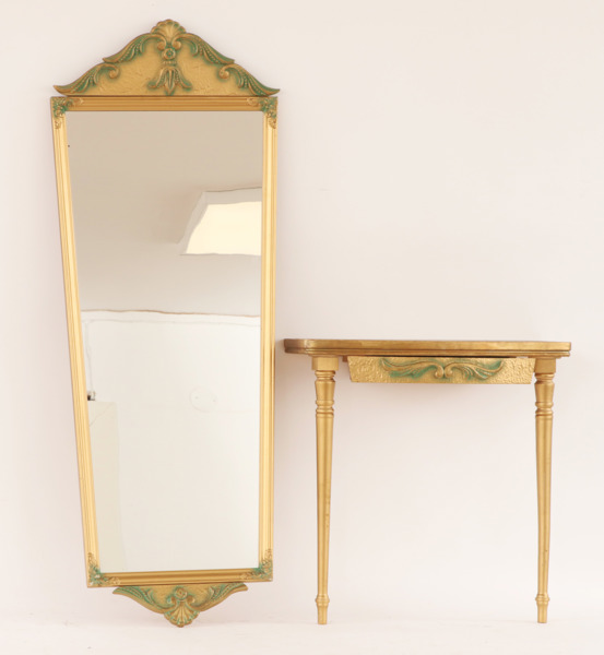 Spegel med konsolbord, 1930/40-tal