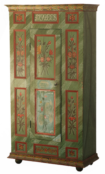 Skåp, allmoge, daterat 1792