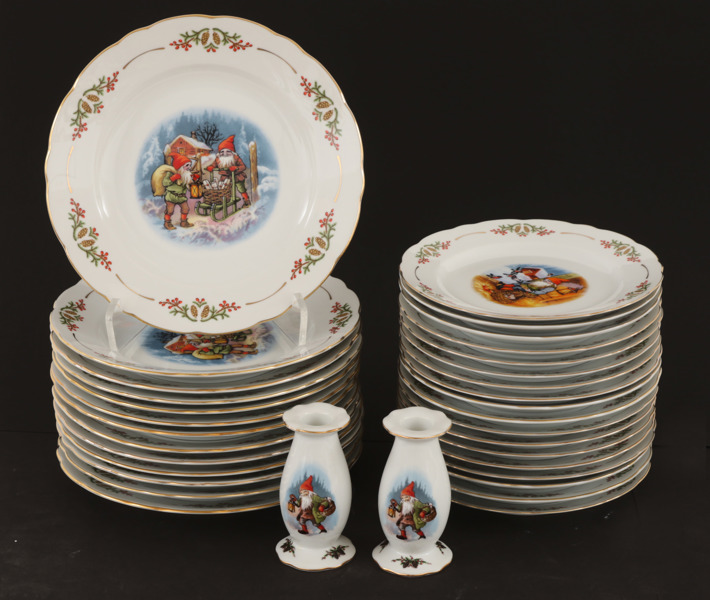 Matservisdelar, "Gammaldags Jul", Lars Carlsson för Fyrklövern