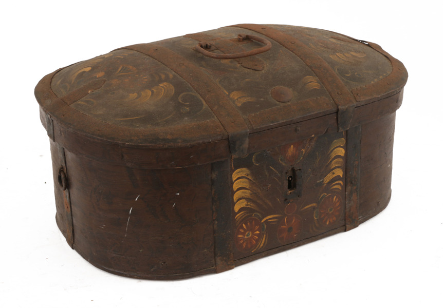 Färdskrin, allmoge, 1800-tal