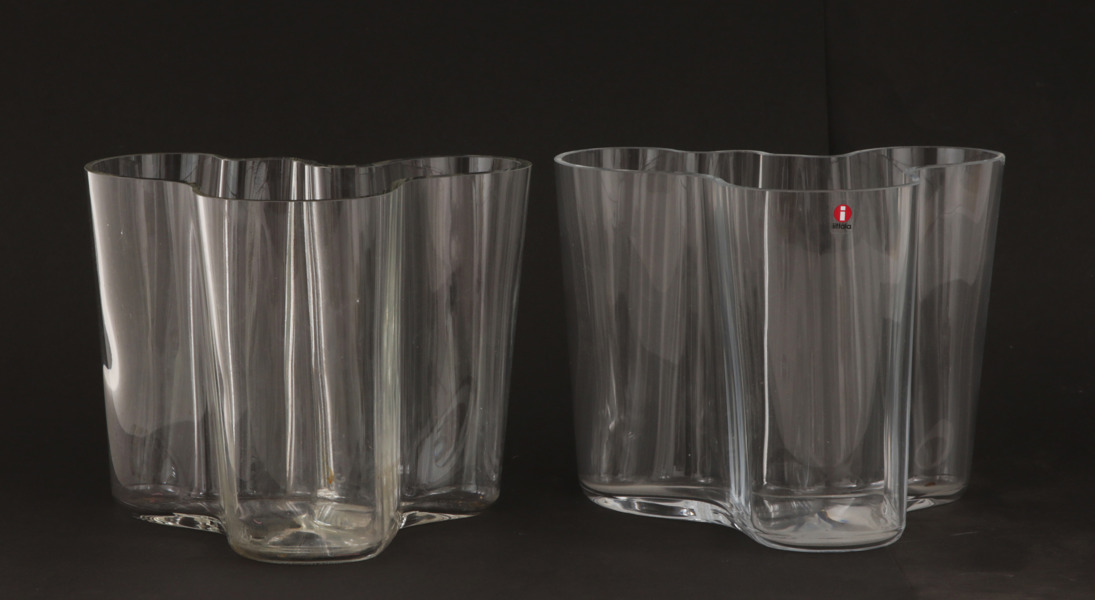 Vaser ett par, "Savoy", Alvar Aalto för Iittala
