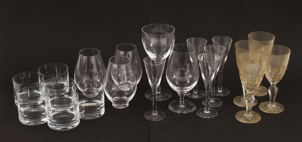 Glas 20 delar, Kosta samt Orrefors