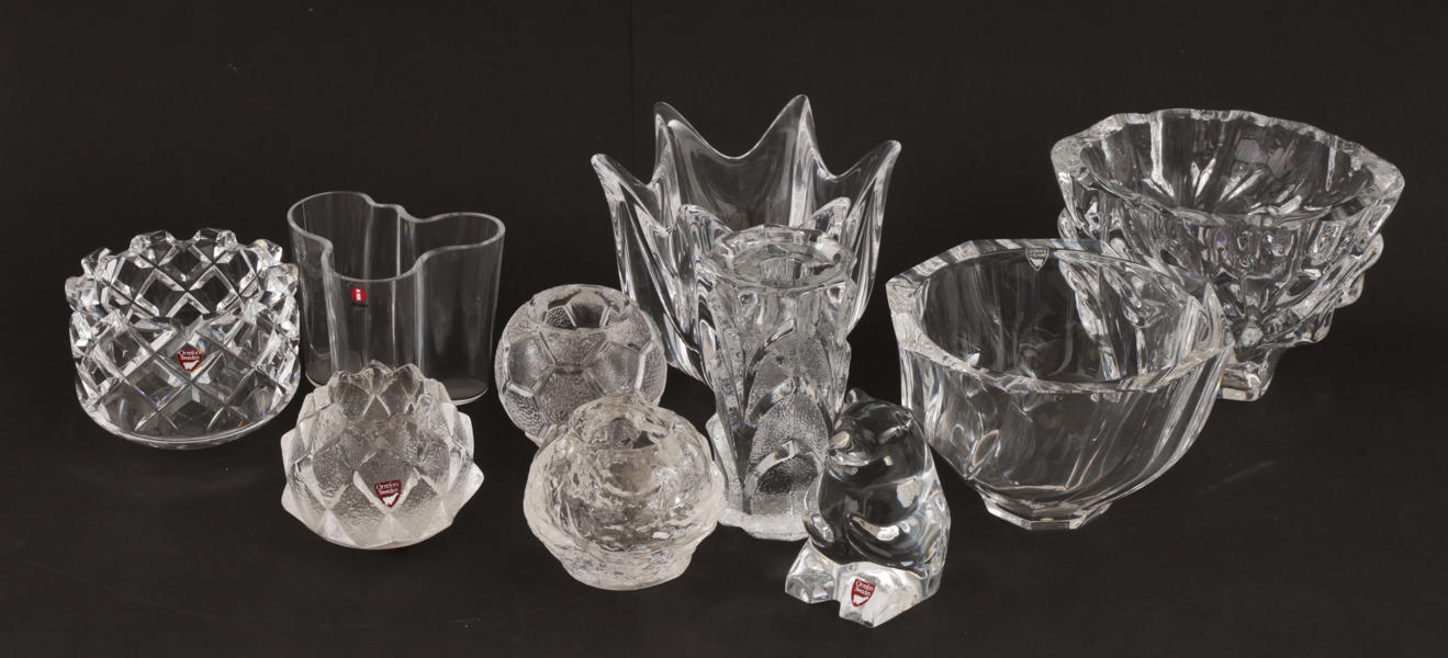 Glas och kristall 10 delar