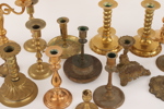 Parti ljusstakar och kandelabar, bl.a. 1800-tal