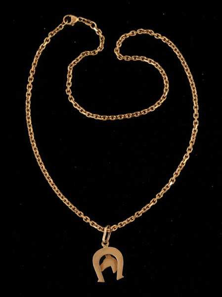 Halsband med hänge, 18k