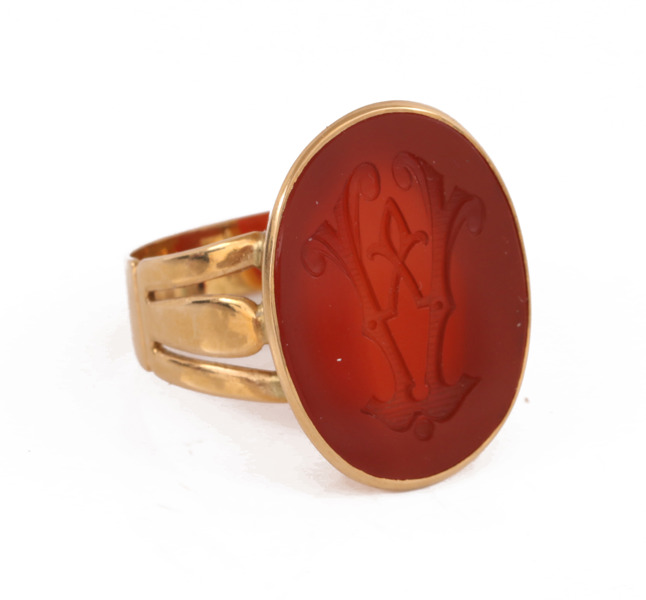 Ring med sigill, 18k, 1910