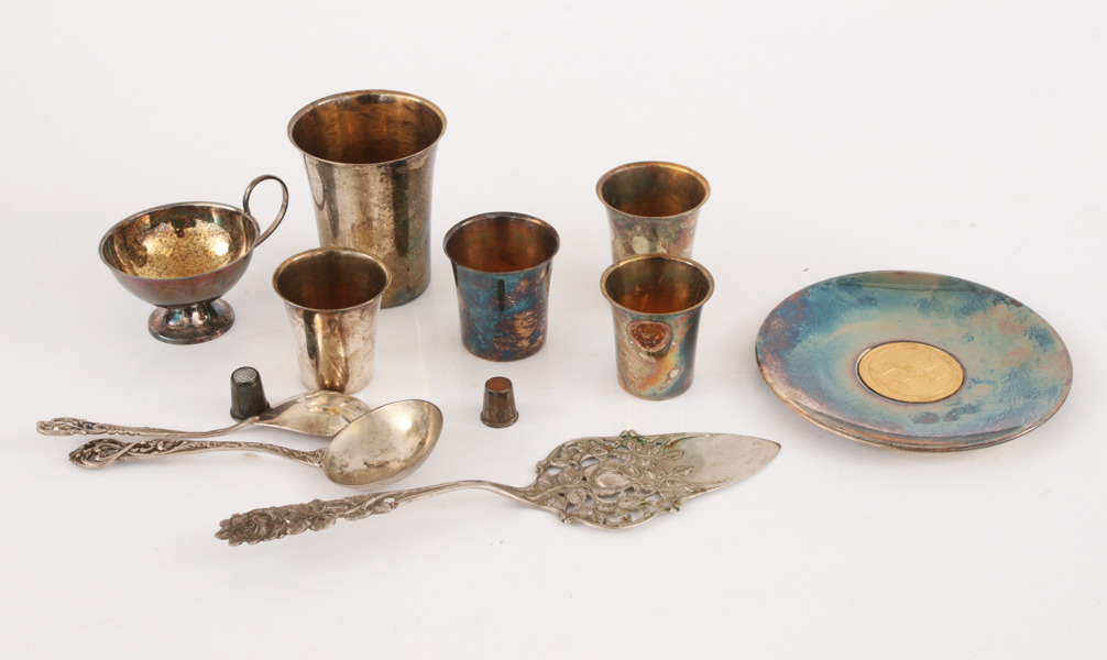 Parti silverföremål