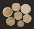 Silvermynt 7st, bl.a. jubileumsmynt