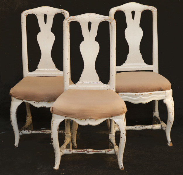 Stolar 3st, provinsarbeten i rokoko, 1700-tal