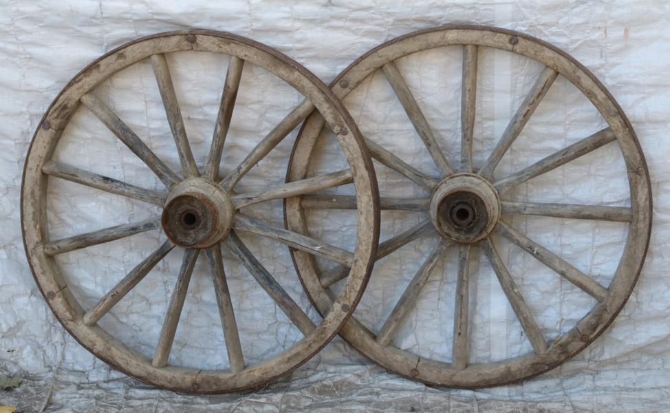 Vagnshjul 2st, 18/1900-tal