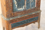 Dubbelskåp, allmoge, Jämtland, daterat 1791