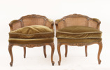 Fåtöljer ett par, rokokostil, 1900-tal