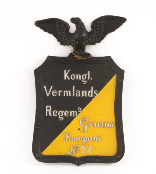 Soldattorpstavla, "Kongl. Vermlands Regemente Grums Kompani No.22"