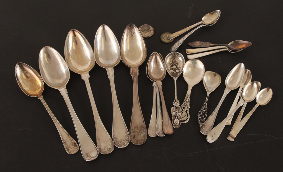 Parti silverföremål