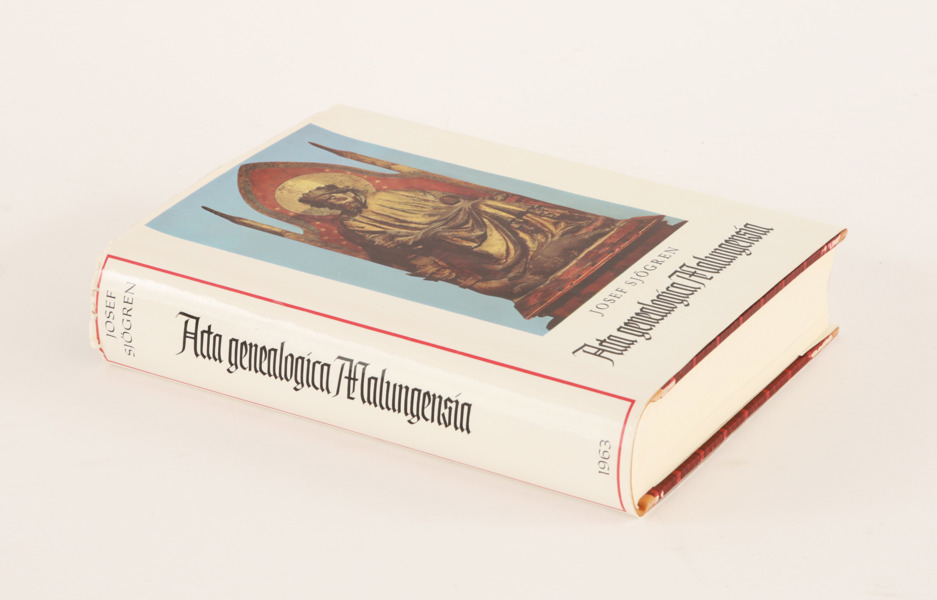 Bok, "Acta genealogica Malungensia", Josef Sjögren, tryckt 1963