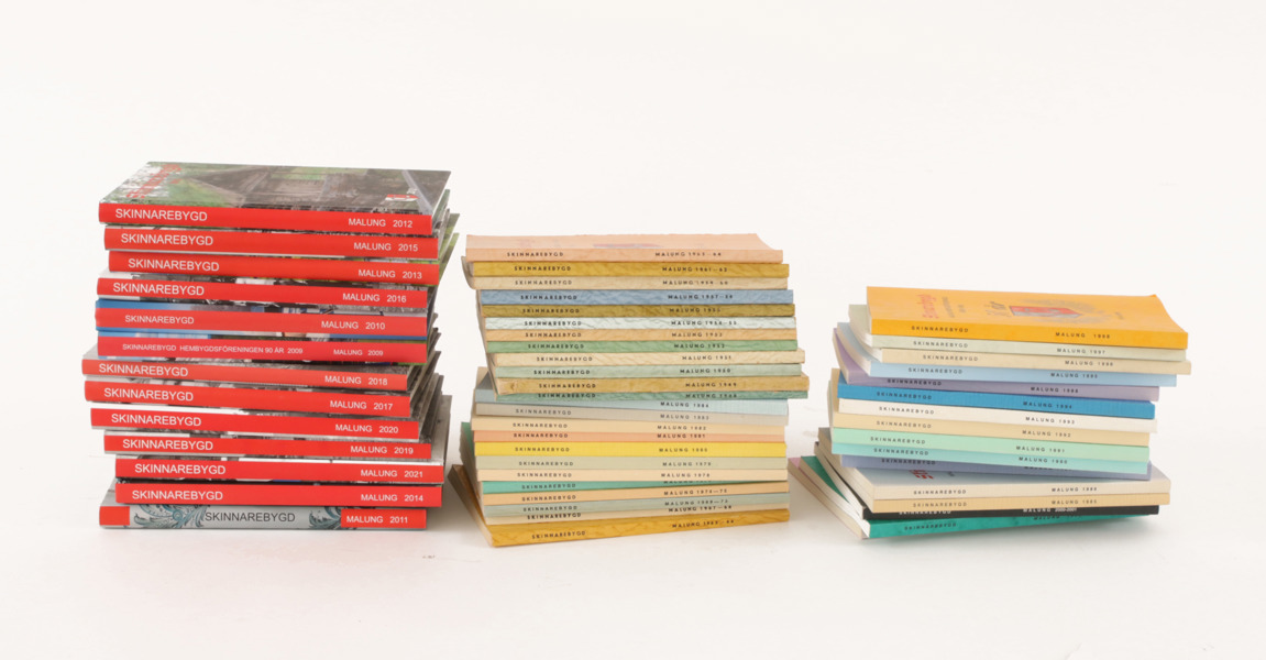 Samling årsskrifter, "Skinnarebygd", bl.a. 1948/49